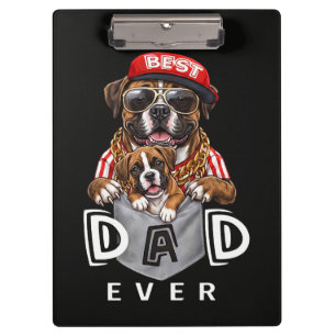 Carpeta De Pinza Mejor Papá Boxer de Todos los Tiempos
