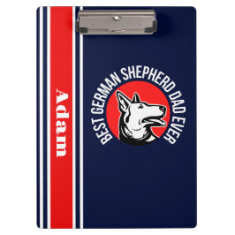 Carpeta De Pinza Mejor Pastor Alemán Personalizado De Papá