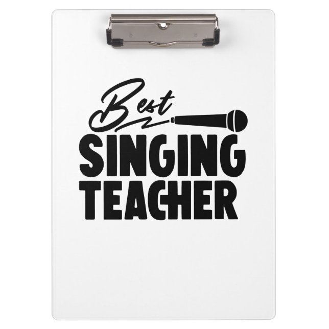 Carpeta De Pinza Mejor profesor de canto (Anverso)