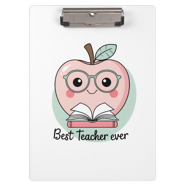 Carpeta De Pinza Mejor Teacher de Apple Design (Anverso)