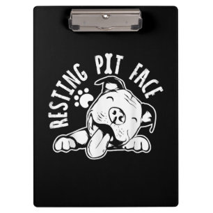 Carpeta De Pinza Meme de Pitbull, perro gracioso de Resting Pit Fac