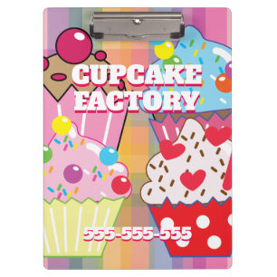 Carpeta De Pinza Menú FÁBRICO DE CUPCAKE