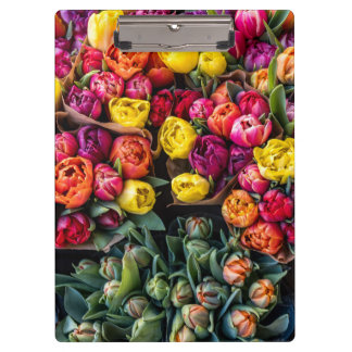 Carpeta De Pinza Mercado de Flores Frescas – Floral Vibrante