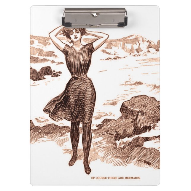 Carpeta De Pinza Mermaid Beach Gibson Chica Vieja (Anverso)