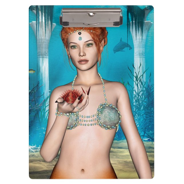 Carpeta De Pinza Mermaid oceánico (Anverso)
