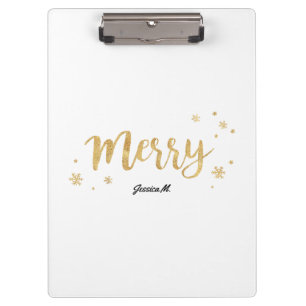 Carpeta De Pinza Merry (oro)