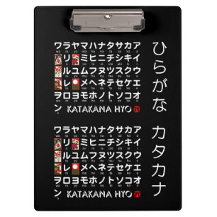 Carpeta De Pinza Mesa Hiragana y Katakana japonesa (Hanafuda)