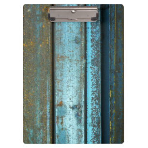 Carpeta De Pinza Metal aherrumbrado resistido rugoso del azul y del