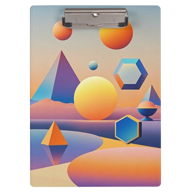 Carpeta De Pinza Mezcla armoniosa de texturas, gradientes (Anverso)