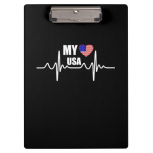 Carpeta De Pinza Mi Corazón Pertenece A Estados Unidos El 4 De Juli