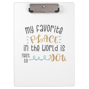 Carpeta De Pinza Mi Lugar Favorito Está A Tu Lado