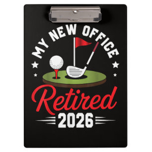 Carpeta De Pinza Mi Nueva Oficina Jubilado 2026 Golf Jubilación