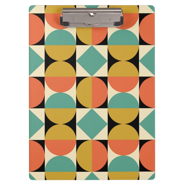 Carpeta De Pinza Mid Century Modern Geometric Abstract (Anverso)