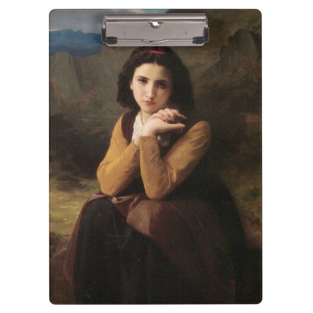Carpeta De Pinza Mignon (Chica joven dulce francés) (de Bouguereau) (Anverso)