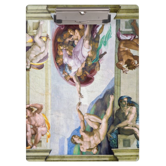 Carpeta De Pinza Miguel Ángel - Creación de Adán, Capilla Sixtina (Anverso)