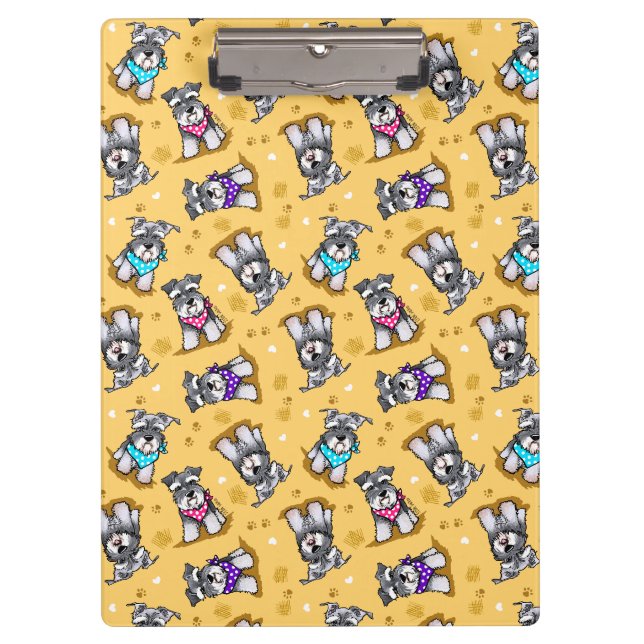 Carpeta De Pinza Mini Schnauzer Sunshine KiniArt (Anverso)