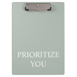 Carpeta De Pinza Minimal Prioritize You Quote Ash Colour