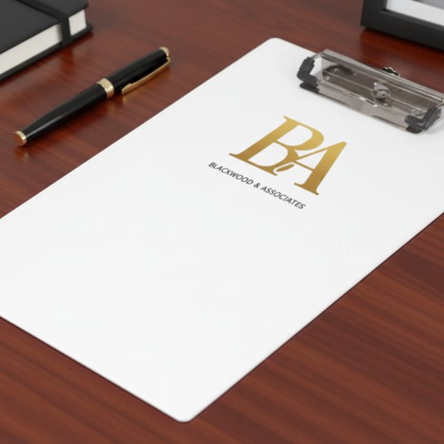 Carpeta De Pinza Minimalist Law Firm Monogram Clipboard (Subido por el creador)