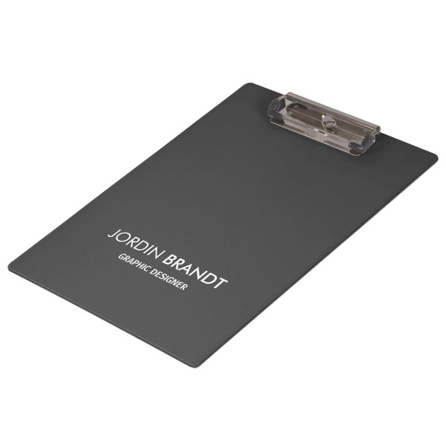 Carpeta De Pinza Minimalista negocio gris (Angular)