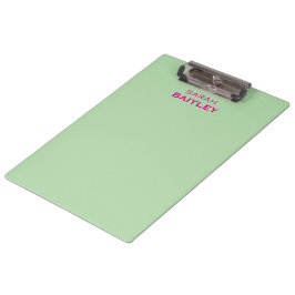 Carpeta De Pinza Minimalista nombre personalizado moderno