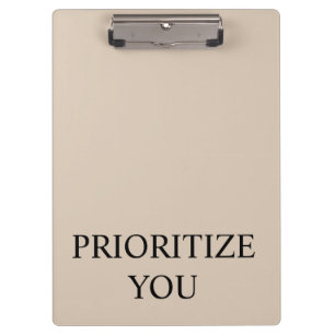 Carpeta De Pinza Mínimo Priorizar Tú Cita Beige