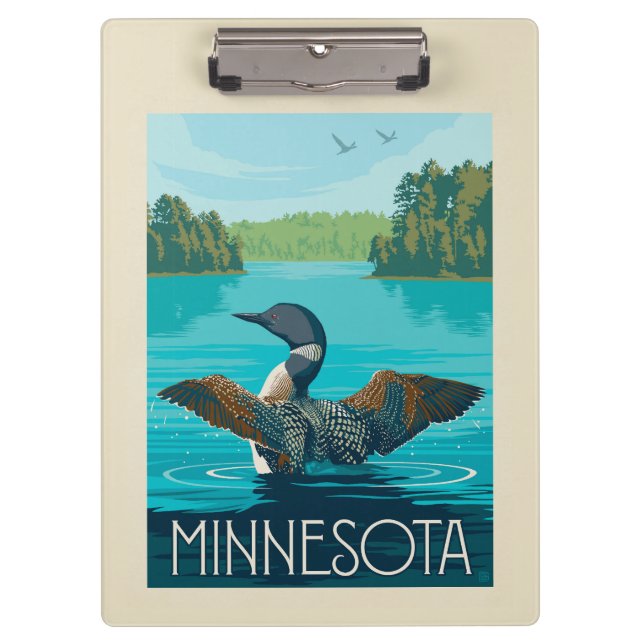 Carpeta De Pinza Minnesota | Loon (Anverso)