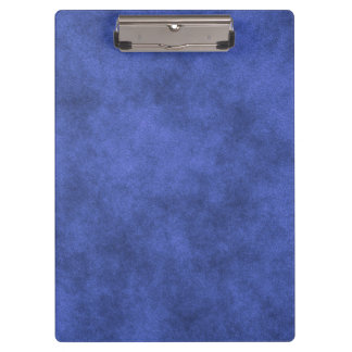 Carpeta De Pinza Mirada de cuero en azul cubierto