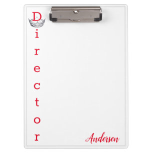 Carpeta De Pinza Miss America Crown Clipboard Director