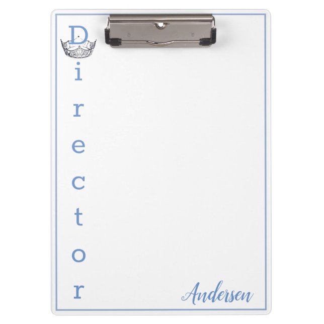 Carpeta De Pinza Miss America Crown Clipboard Director (Anverso)