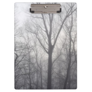 Carpeta De Pinza Misty Trees Gray Woodland