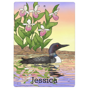 Carpeta De Pinza MN State Bird Flower Lopper Lady Slipper