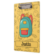 Mochila personalizada de vuelta al cole y garabato