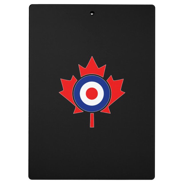 Carpeta De Pinza MOD canadiense CANADÁ de Roundel de la hoja de (Reverso)