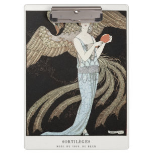 Carpeta De Pinza Moda Art Déco Vintage de los años 20 Flapper Phoen