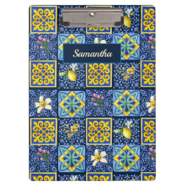 Carpeta De Pinza Moda Azul verde azulado Cítrico Siciliano Mediterr