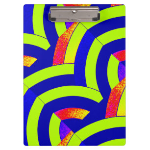 Carpeta De Pinza moda chevrons modernos y elegantes de cal/marina