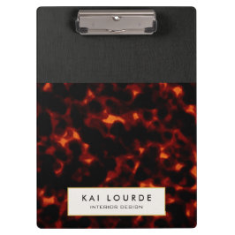 Carpeta De Pinza Moda elegante de Tortoiseshell