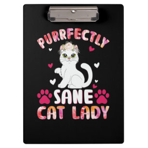 Carpeta De Pinza Moda Lady Cat, Gato Purfectamente Sane