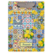 Moda Vase naranja mediterráneo mosaico monograma