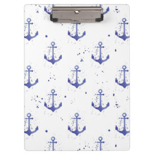 Carpeta De Pinza Modelo 2 del ancla de la acuarela