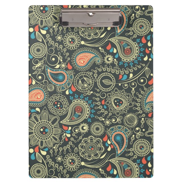 Carpeta De Pinza Modelo 3 de Paisley (Anverso)