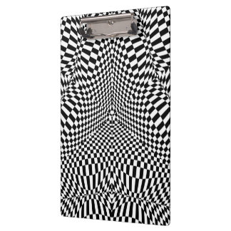 Carpeta De Pinza Modelo a cuadros blanco y negro abstracto