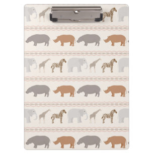 Carpeta De Pinza Modelo africano 1 de los animales
