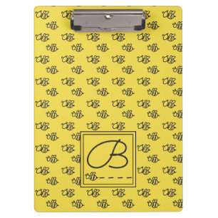 Carpeta De Pinza Modelo amarillo de las abejas del verano