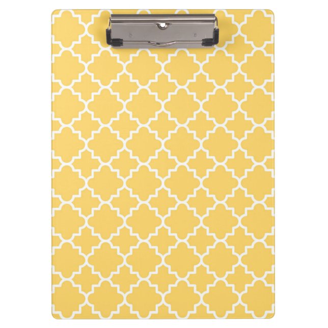 Carpeta De Pinza Modelo amarillo de Quatrefoil (Anverso)
