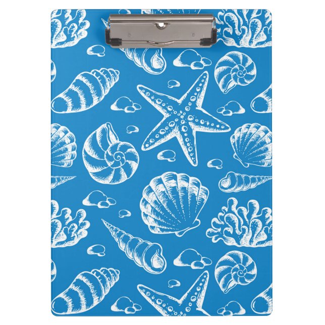Carpeta De Pinza Modelo azul de la playa (Anverso)