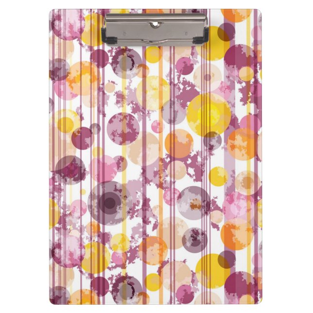 Carpeta De Pinza Modelo blanco rayado manchado (Anverso)