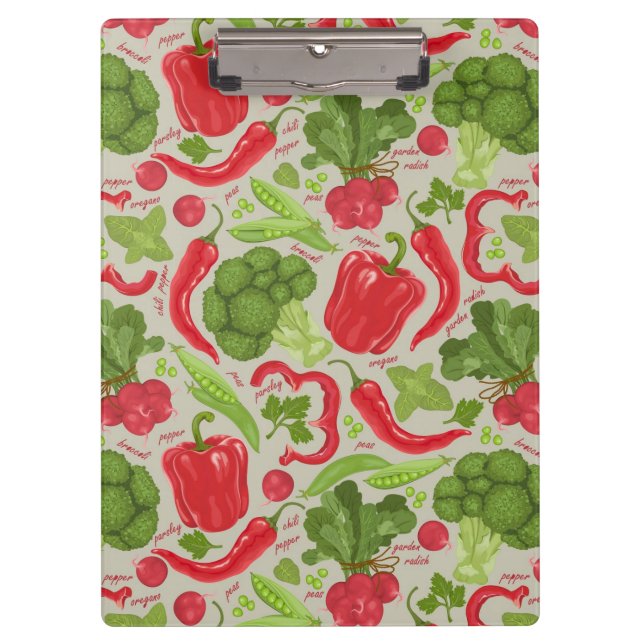 Carpeta De Pinza Modelo brillante de verduras frescas (Anverso)