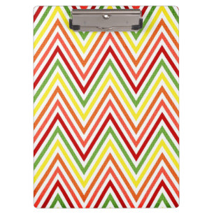 Carpeta De Pinza Modelo colorido de Chevron del zigzag