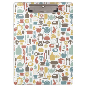Carpeta De Pinza Modelo con cocinar iconos